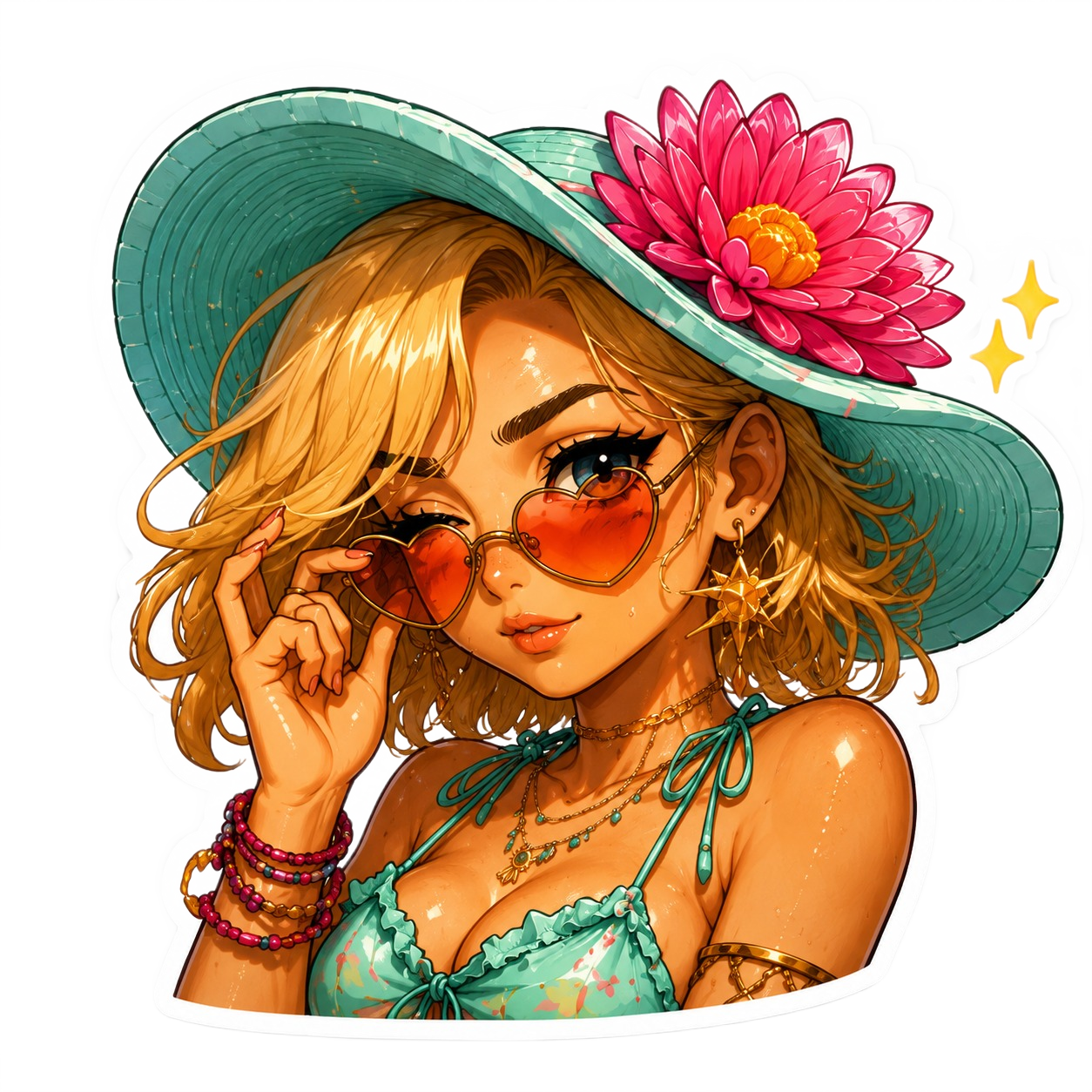 Dasha Summer Flirty sticker