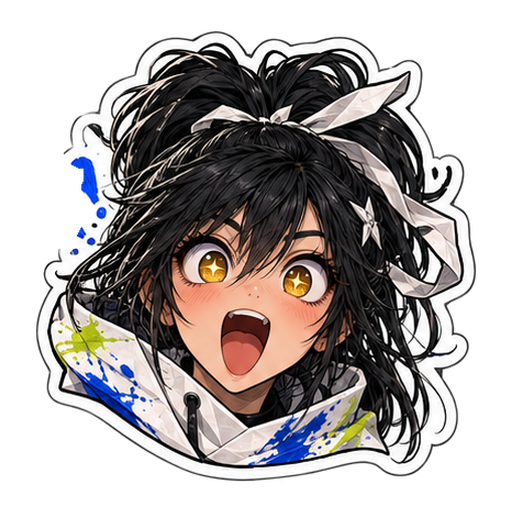 Inkweaver Kagome Excited sticker