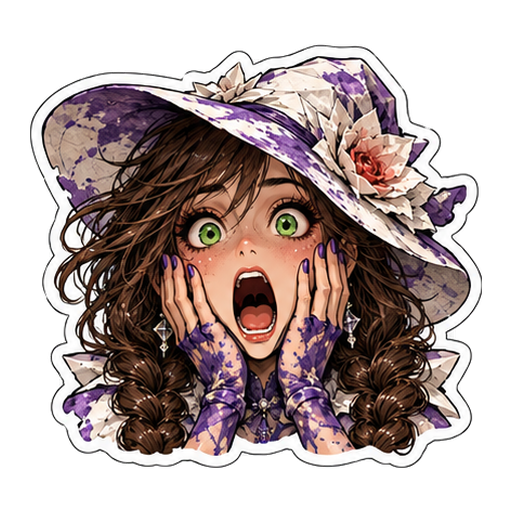 Inkweaver Lunetta Scream sticker