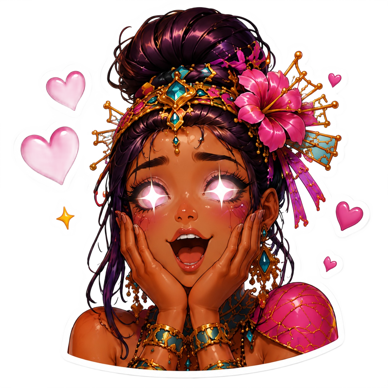 Menat Summer Glowing Eyes sticker
