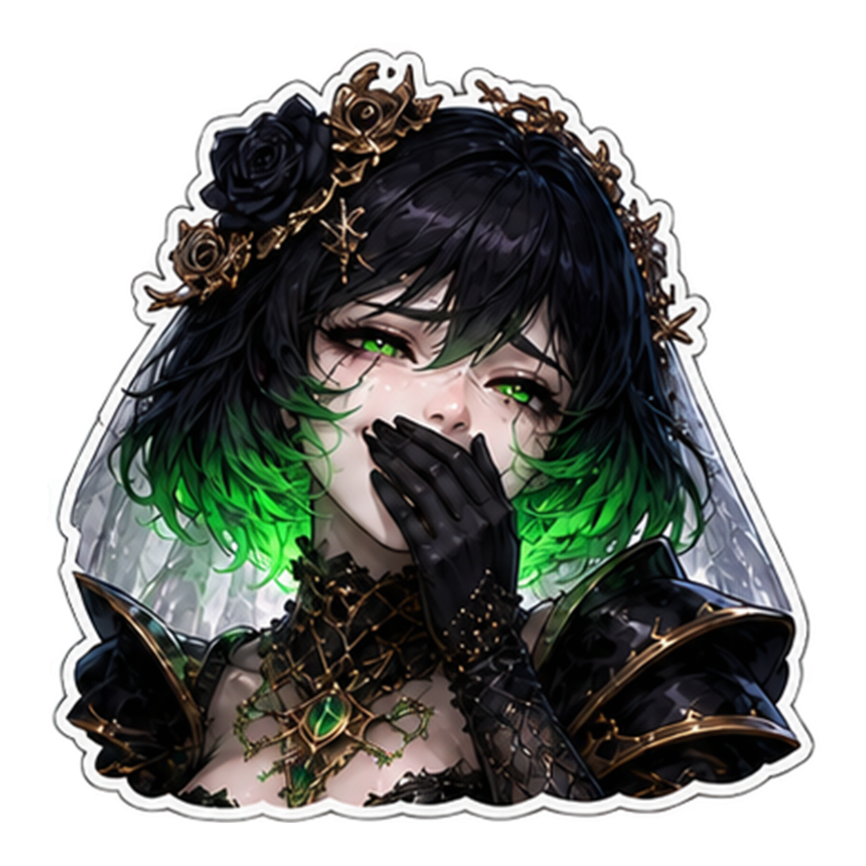 Laughing sticker — Mourning Veil Elphelt