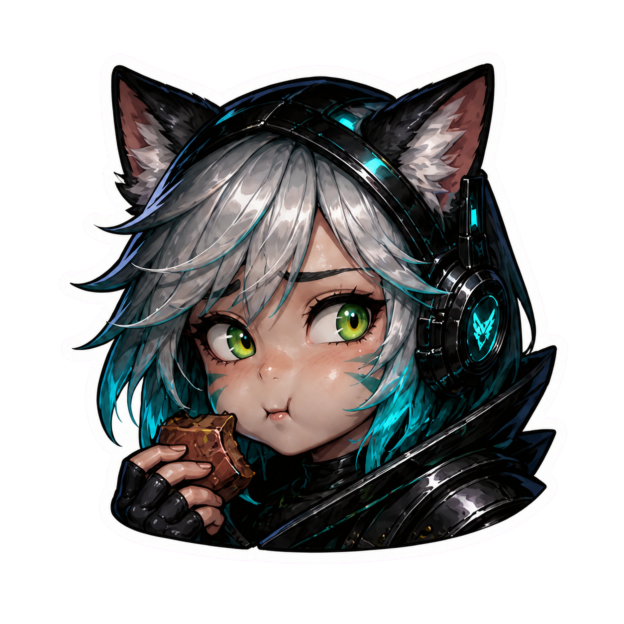 Cham Cham Guilty Snack sticker