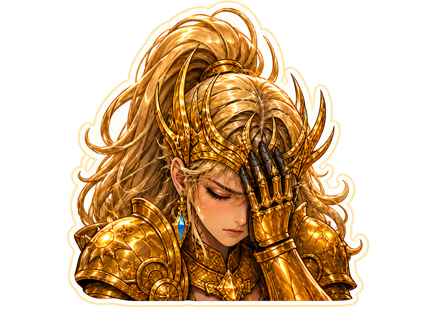 Solar Champion Sophitia Facepalm sticker